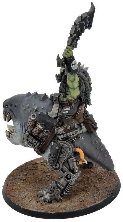ORKS Beastboss On Squigosaur #2 WELL PAINTED Warhammer 40K 1725