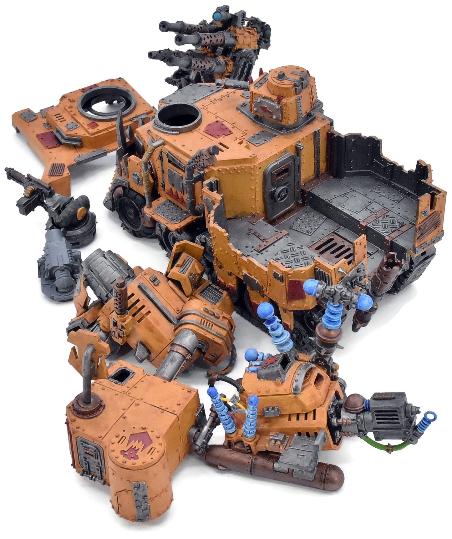 ORKS Battlewagon #1 CONVERTED WELL PAINTED Warhammer 40K 1756