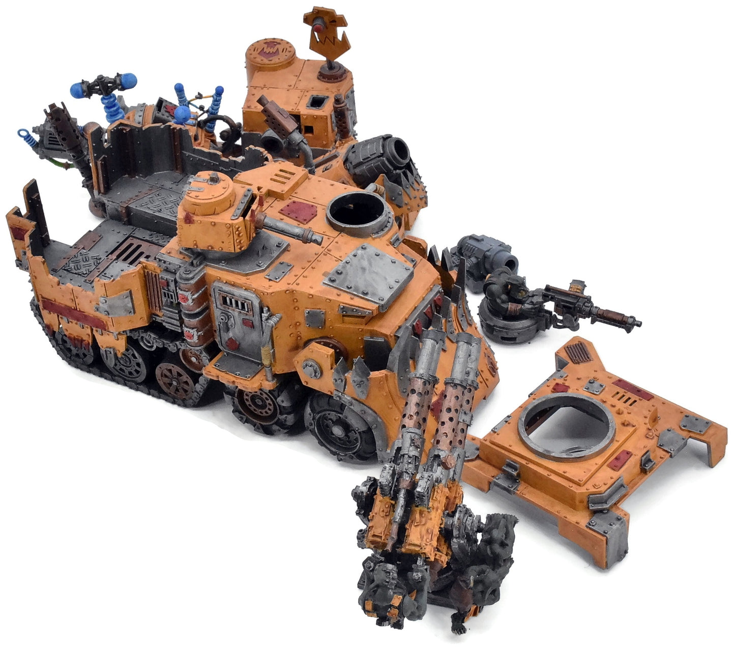 ORKS Battlewagon #1 CONVERTED WELL PAINTED Warhammer 40K 1756