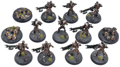 NECRONS 10 Necron Warriors With Scarab Swarms #3 WELL PAINTED 40K 5575