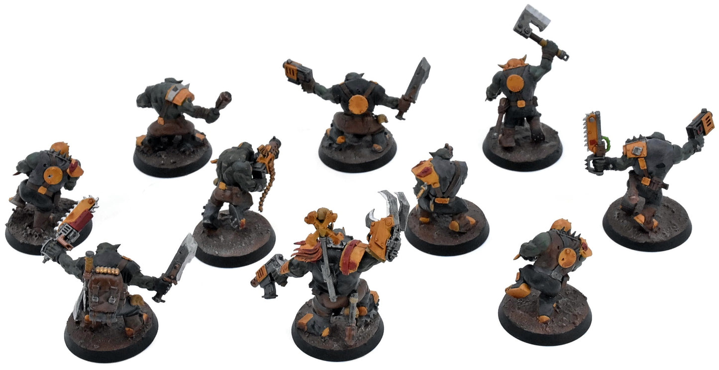 ORKS 10 Ork Boyz #2 Warhammer 40K 1800