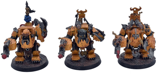 ORKS 3 Meganobz #1 WELL PAINTED Warhammer 40K 1954
