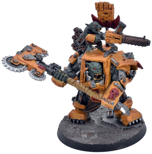 ORKS Warboss In Mega Armour #1 WELL PAINTED Warhammer 40K 1961
