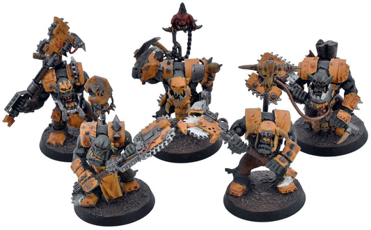 ORKS 5 Wreckas #1 WELL PAINTED CONVERTED Warhammer 40K 2029 Nobz