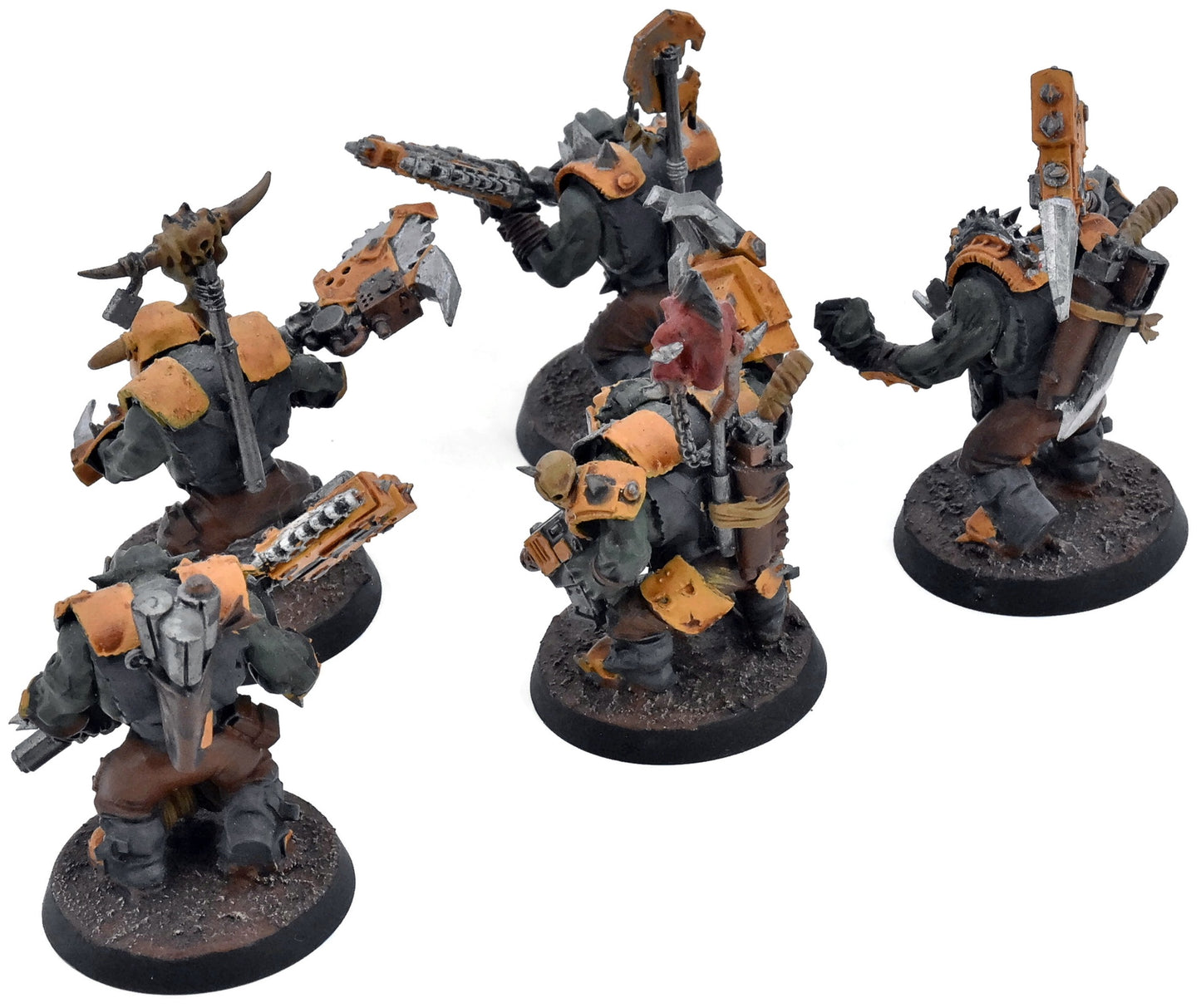 ORKS 5 Wreckas #1 WELL PAINTED CONVERTED Warhammer 40K 2029 Nobz