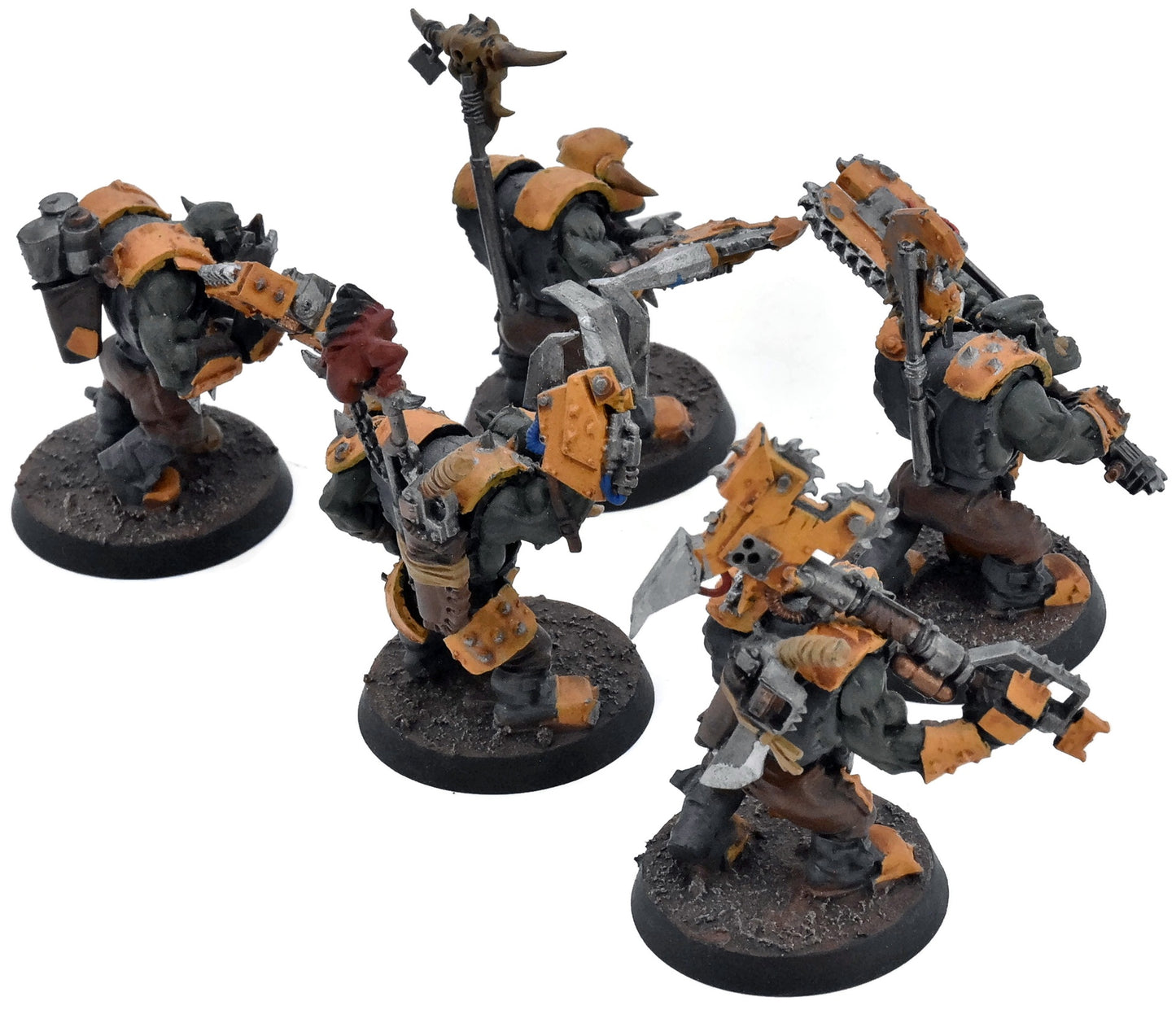 ORKS 5 Wreckas #1 WELL PAINTED CONVERTED Warhammer 40K 2029 Nobz