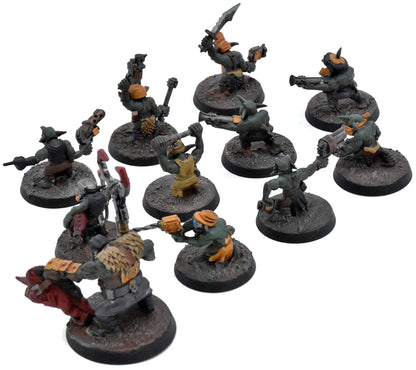 ORKS 11 Gretchin With Runtherd #2 WELL PAINTED Warhammer 40K 2043