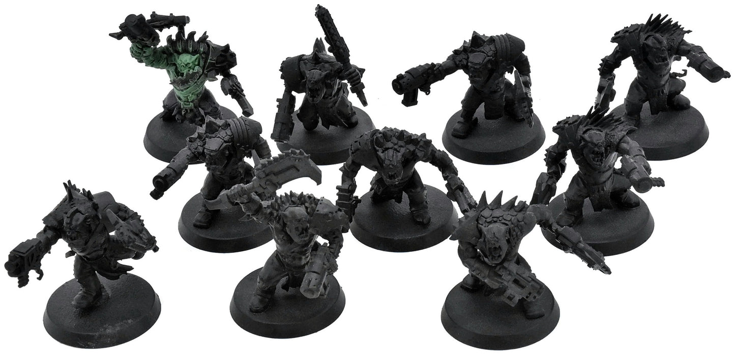 ORKS 10 Beast Snagga Boyz #2 Warhammer 40K 2074