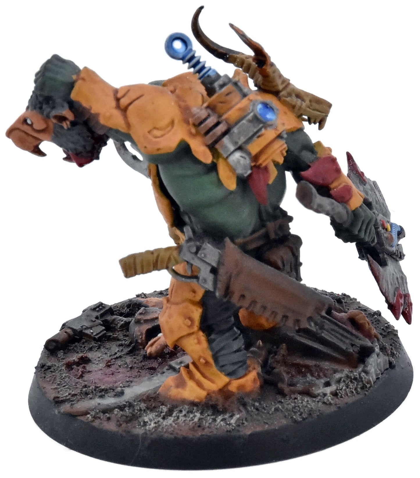 ORKS Warboss #5 WELL PAINTED CONVERTED Warhammer 40K 2128