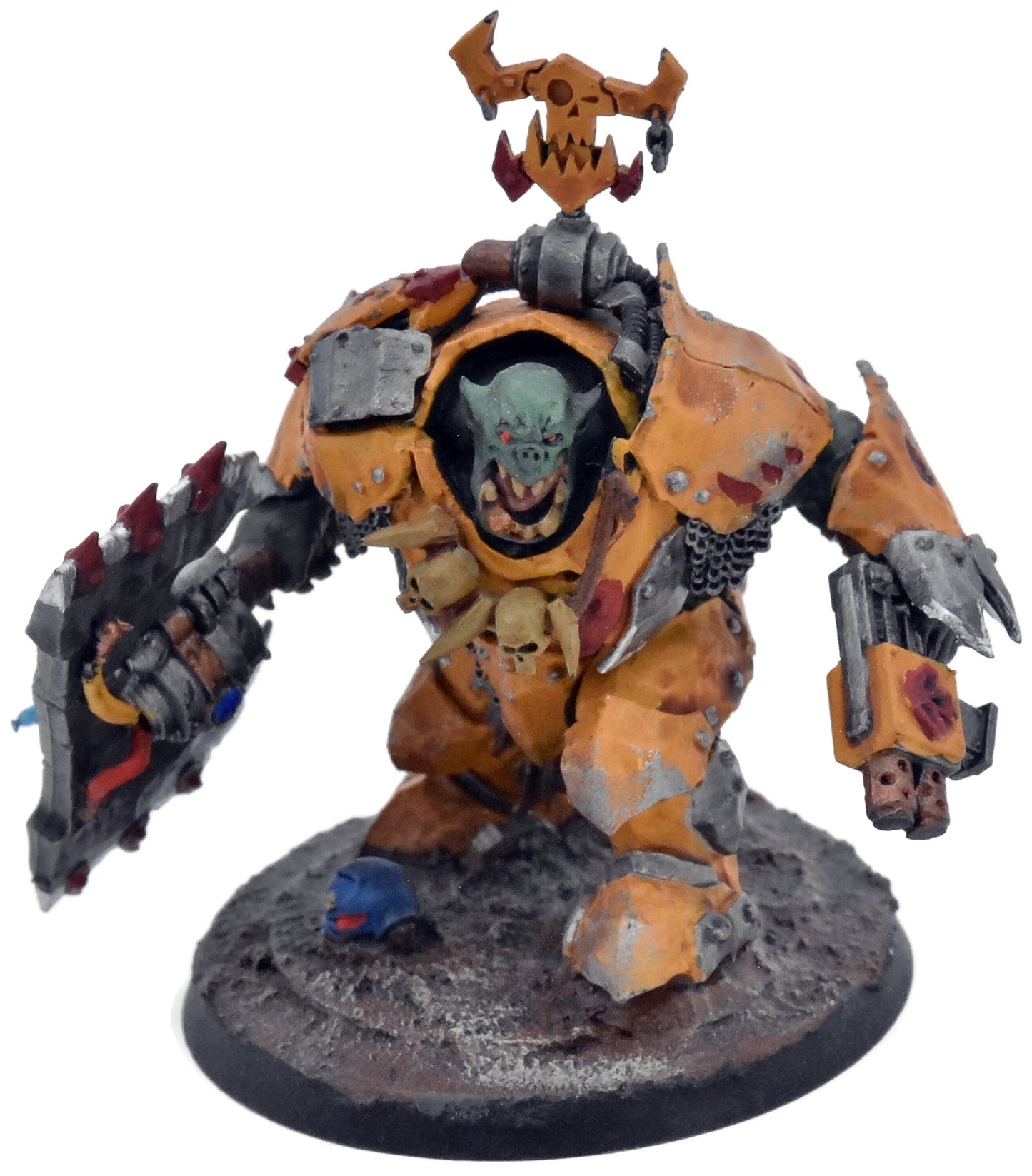 ORKS Warboss #4 WELL PAINTED CONVERTED Warhammer 40K 2180