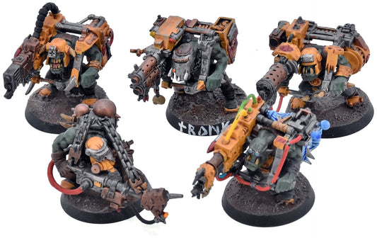 ORKS 5 Ork Lootas #1 WELL PAINTED Warhammer 40K 2197