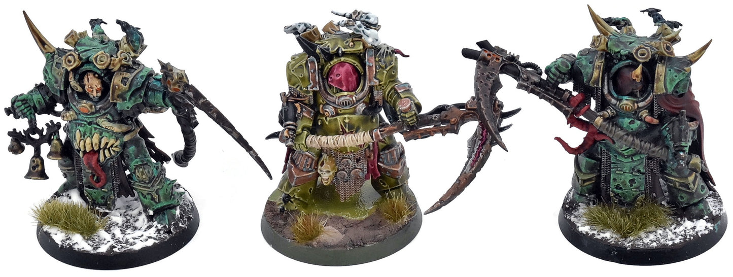 DEATH GUARD 3 Deathshroud Bodyguard #1 WELL PAINTED Warhammer 40K 2289