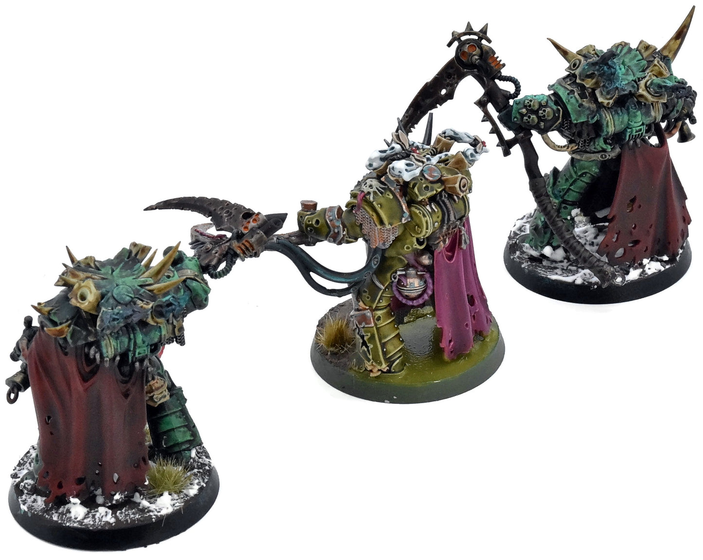 DEATH GUARD 3 Deathshroud Bodyguard #1 WELL PAINTED Warhammer 40K 2289