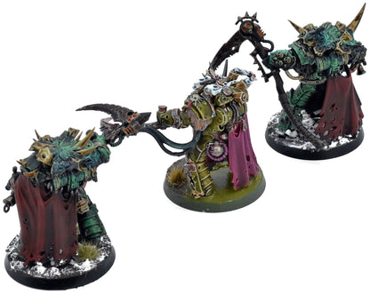 DEATH GUARD 3 Deathshroud Bodyguard #1 WELL PAINTED Warhammer 40K 2289