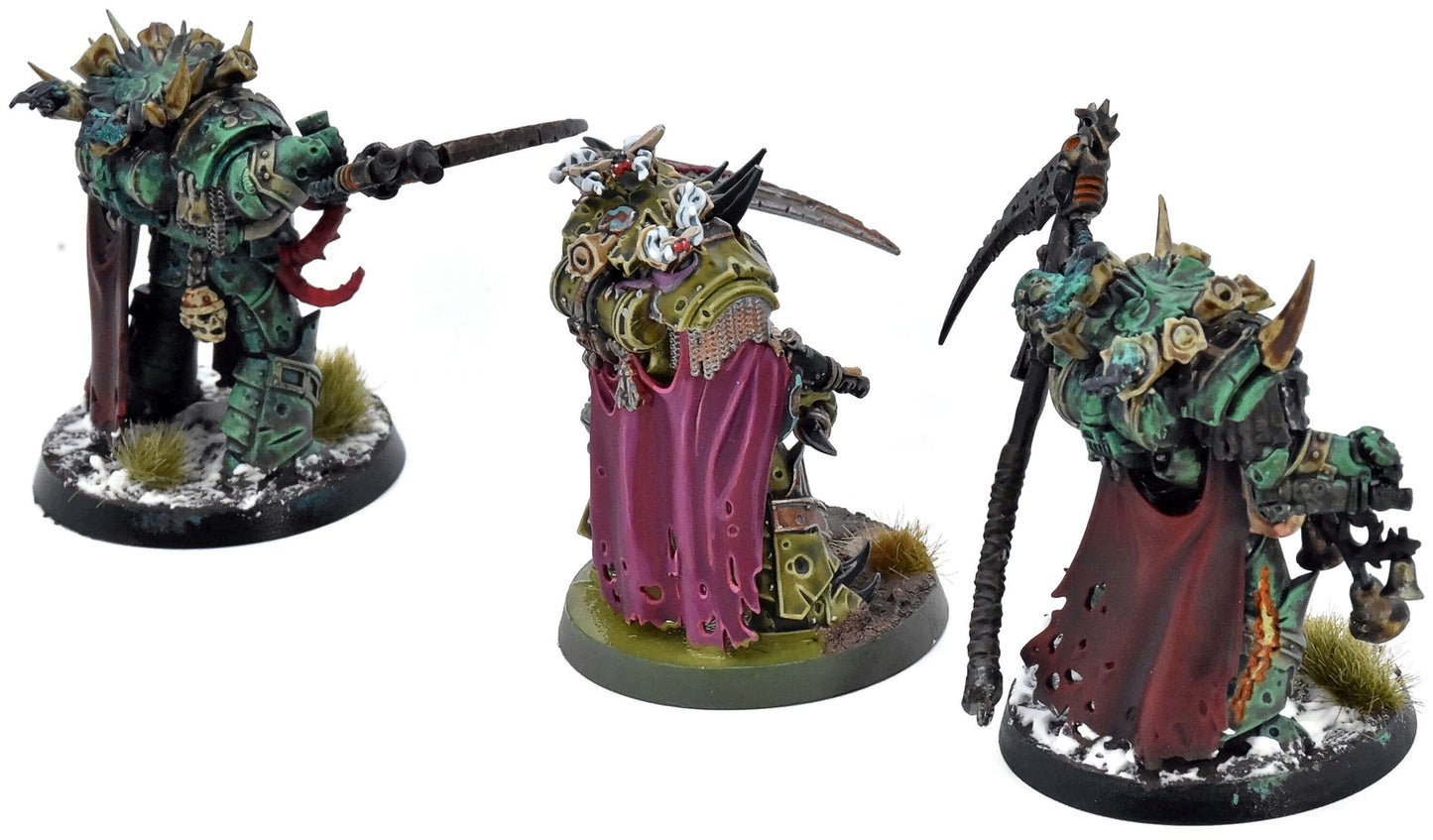 DEATH GUARD 3 Deathshroud Bodyguard #1 WELL PAINTED Warhammer 40K 2289