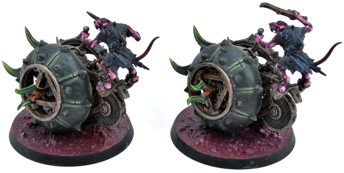 SKAVEN 2 Skaven Doom-Flayers #1 PRO PAINTED Sigmar 6251