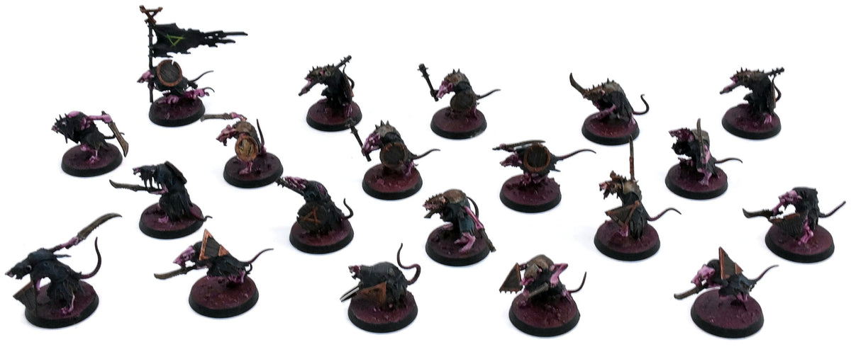 SKAVEN 20 Clanrats #1 PRO PAINTED Warhammer Fantasy 6275