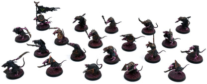 SKAVEN 20 Clanrats #1 PRO PAINTED Warhammer Fantasy 6275