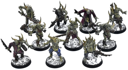 DEATH GUARD 10 Poxwalkers #1 WELL PAINTED Warhammer 40K 2401