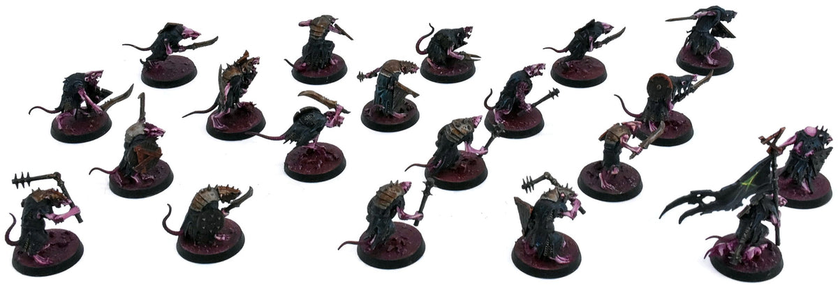 SKAVEN 20 Clanrats #1 PRO PAINTED Warhammer Fantasy 6275