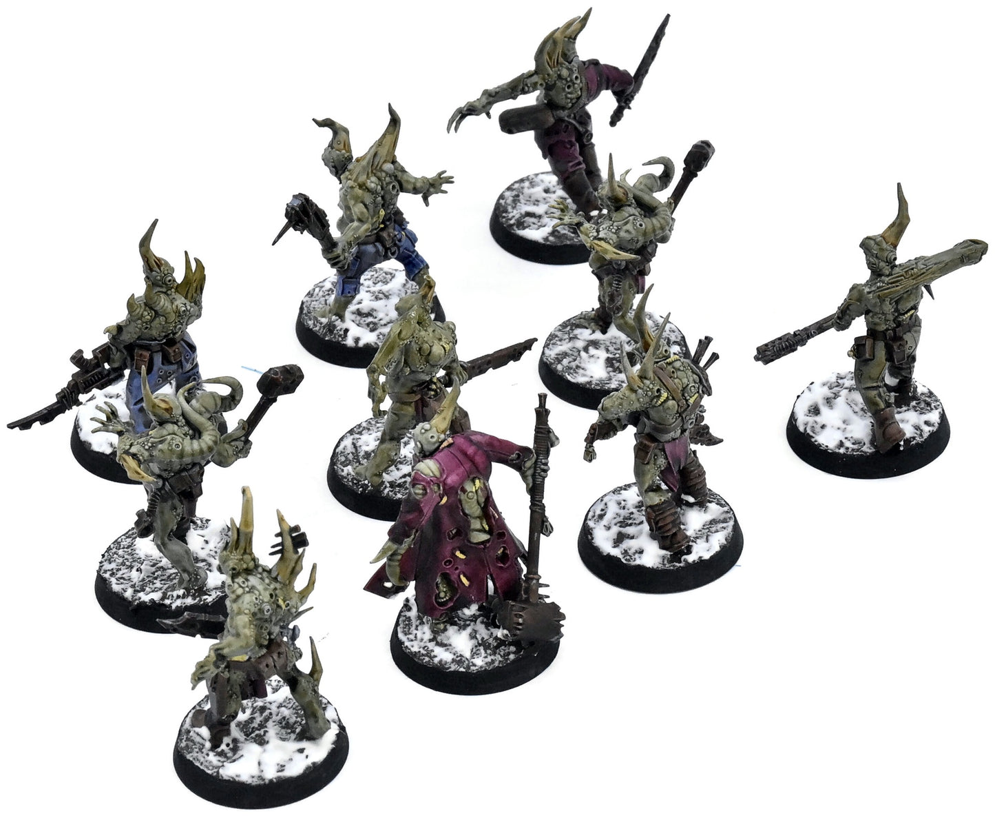 DEATH GUARD 10 Poxwalkers #1 WELL PAINTED Warhammer 40K 2401