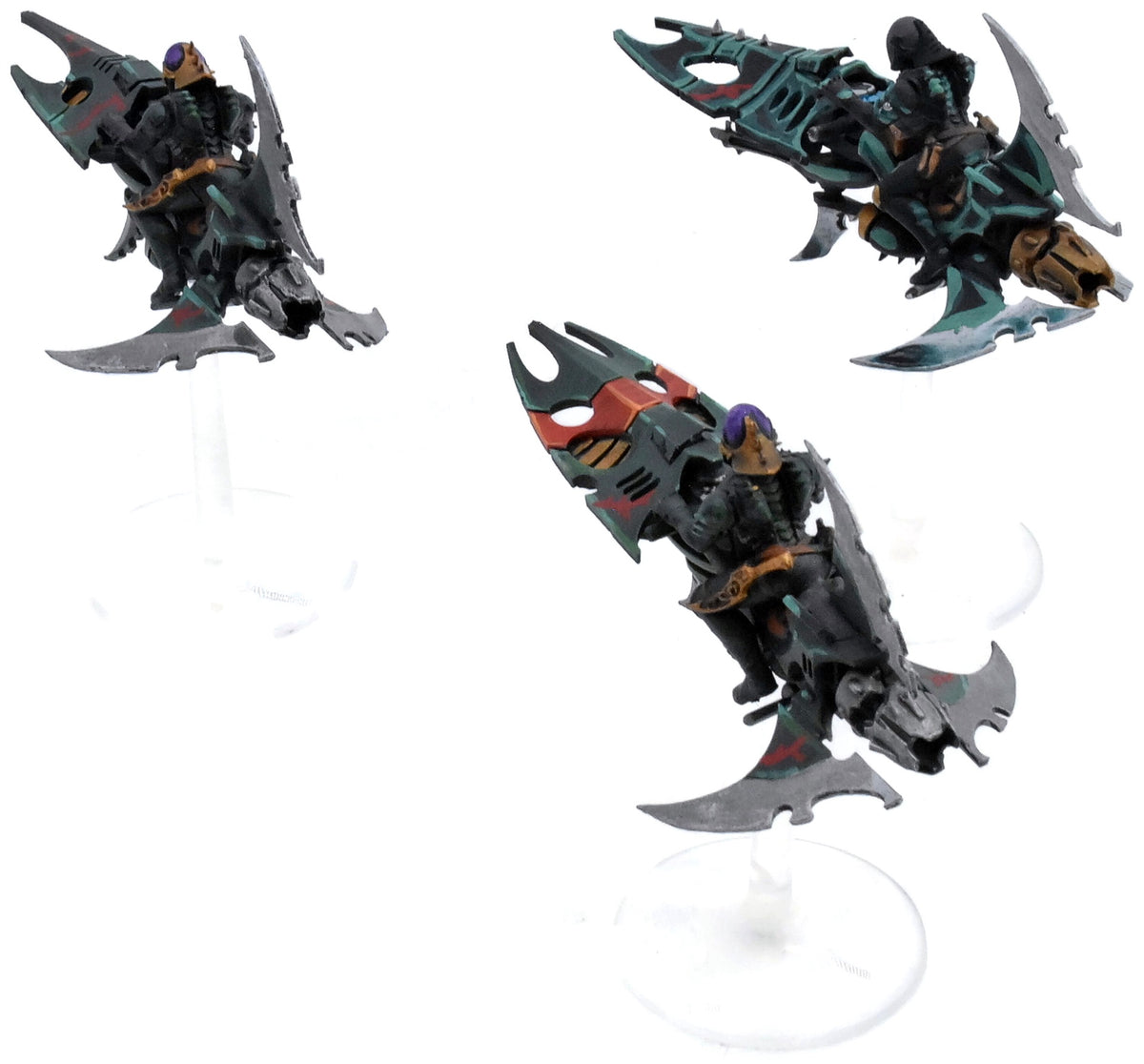 DRUKHARI 3 Reavers #7 WELL PAINTED Warhammer 40K 6411