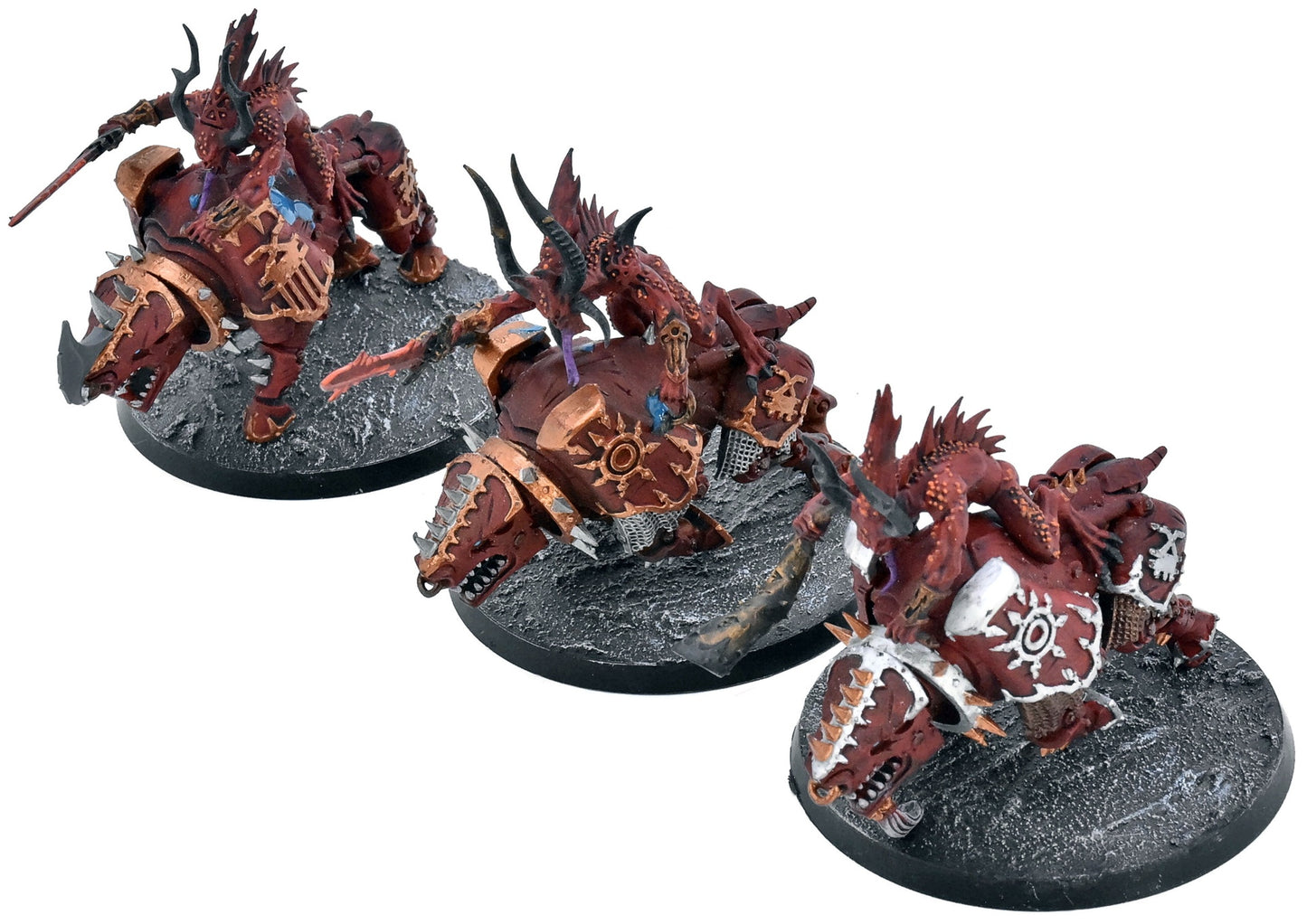 CHAOS DAEMONS 3 Bloodcrushers #2 Warhammer 40K 2654