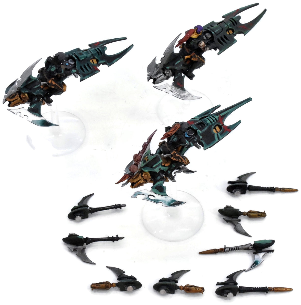 DRUKHARI 3 Reavers #4 WELL PAINTED Warhammer 40K 6473