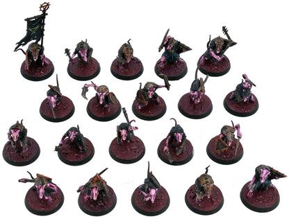 SKAVEN 20 Clanrats #2 PRO PAINTED Warhammer Fantasy 6480
