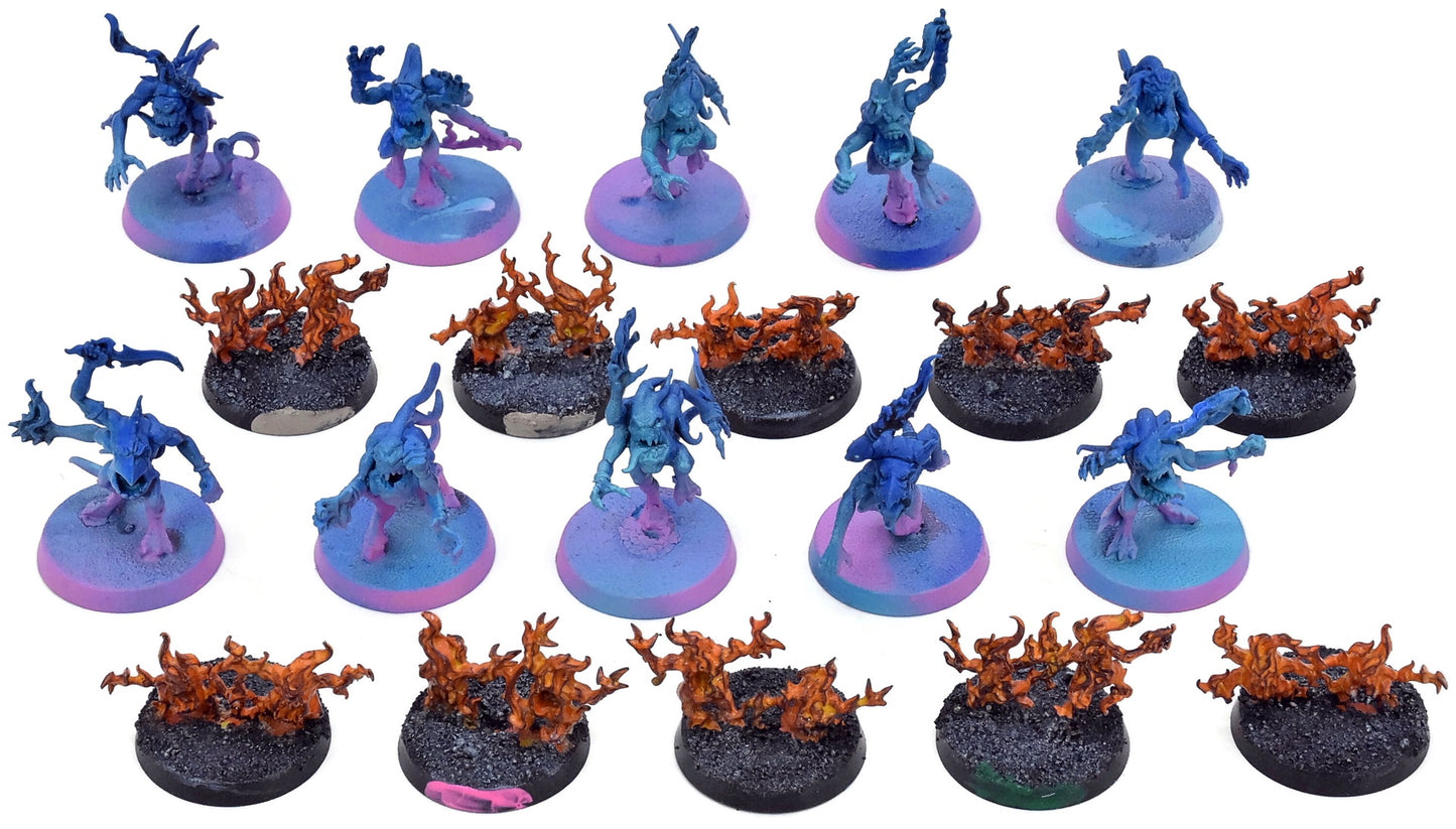 DISCIPLES OF TZEENTCH Blue Horrors + Brimstone #5 Warhammer Sigmar 2982