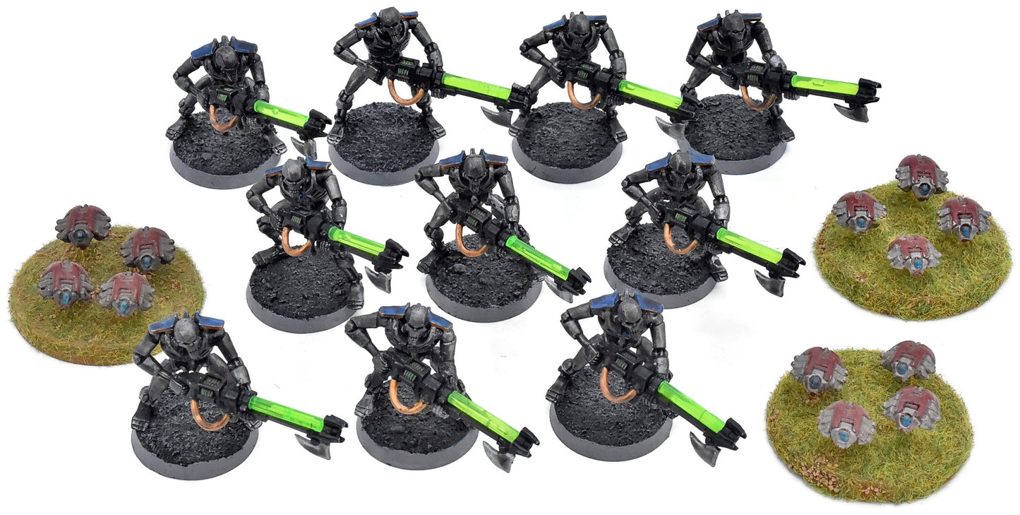 NECRONS 13 10 Necron Warriors + 3 Scarab Swarm #2 Warhammer 40K 8083