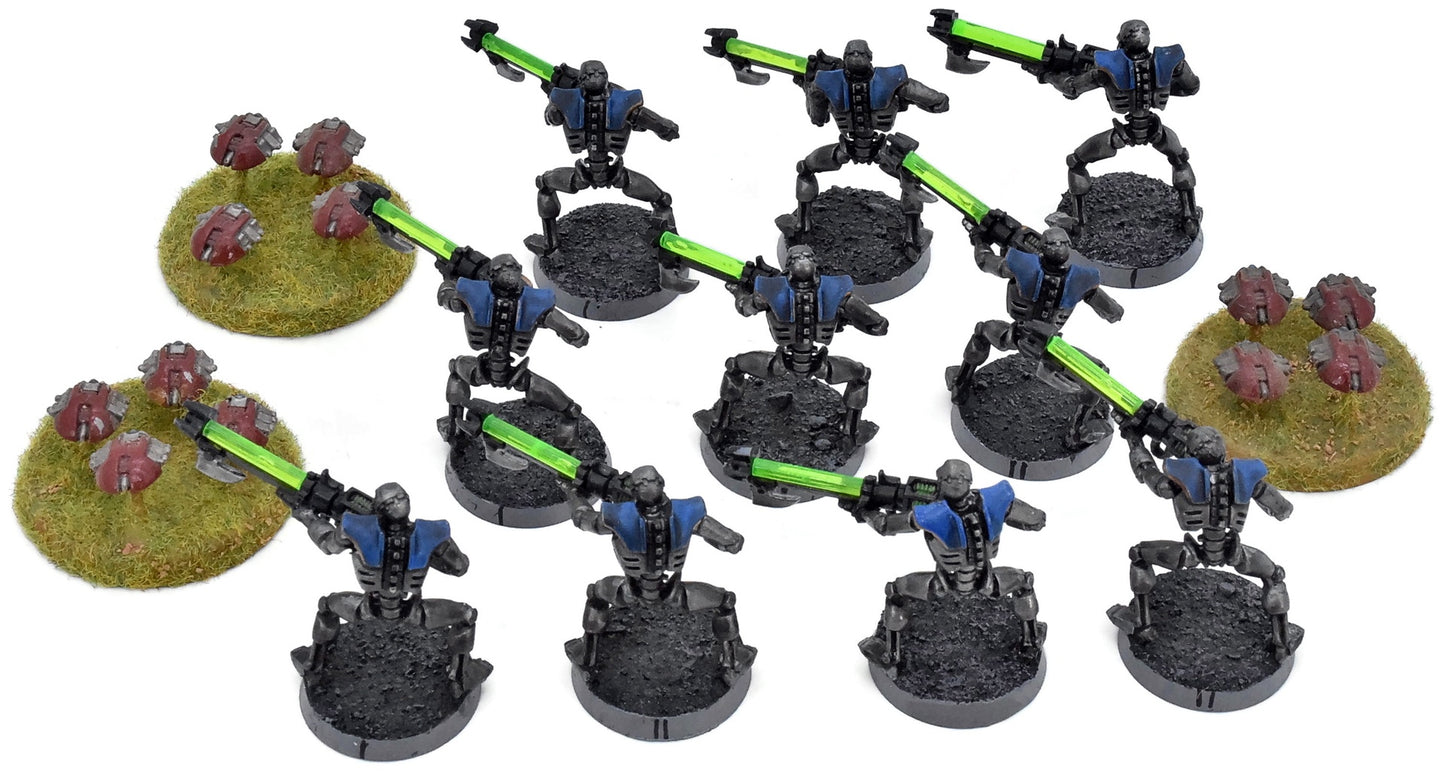 NECRONS 13 10 Necron Warriors + 3 Scarab Swarm #2 Warhammer 40K 8083