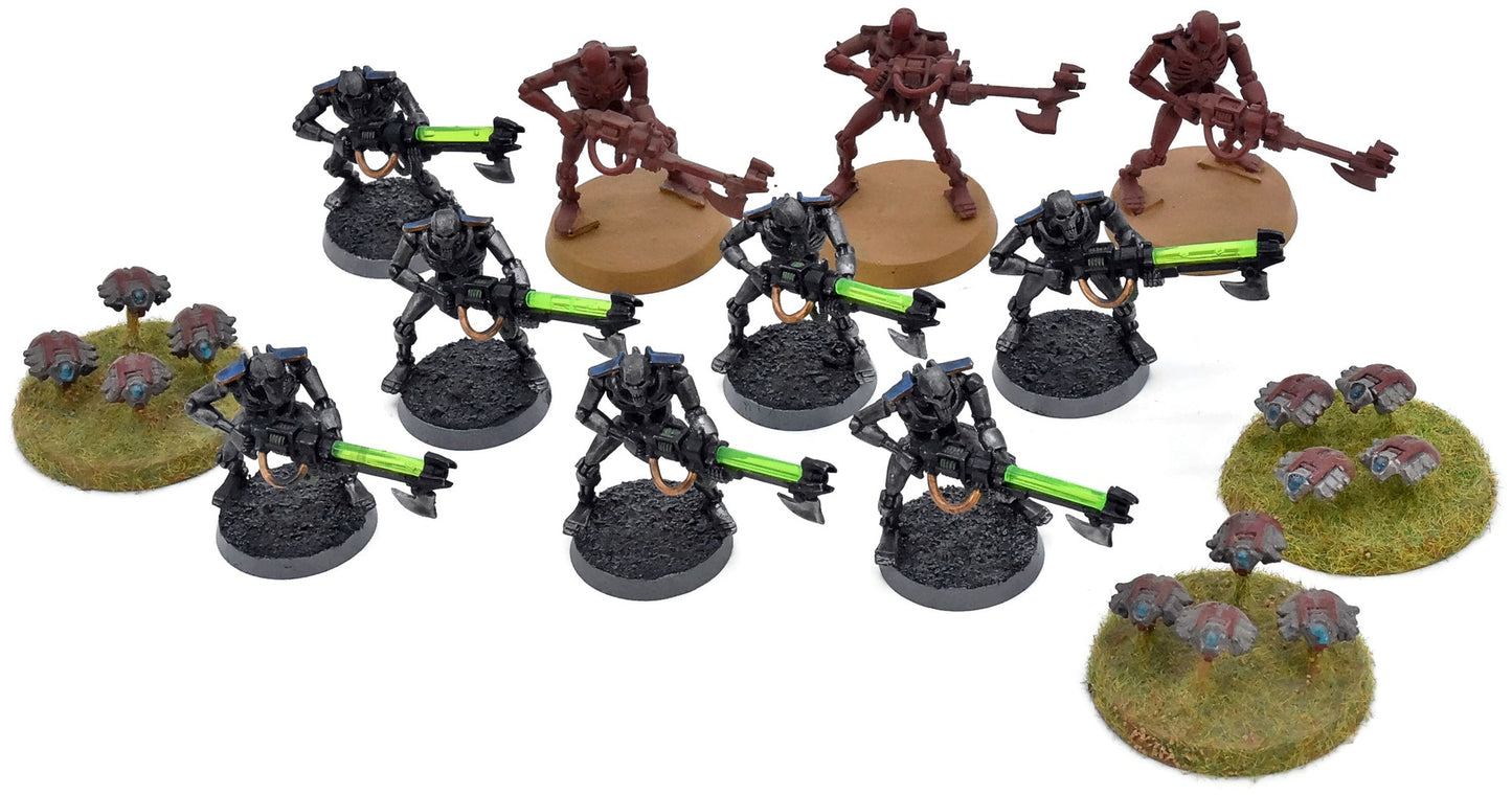 NECRONS 13 10 Necron Warriors + 3 Scarab Swarm #1 Warhammer 40K 8267