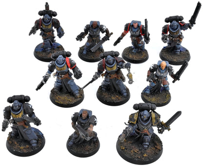 BLACK TEMPLARS 10 Primaris Crusader Squad #2 WELL PAINTED 40K 6800