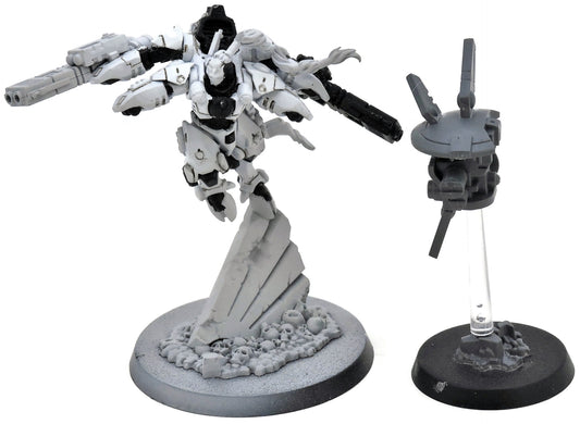 TAU EMPIRE Commander Shadowsun With Drones #1 INCOMPLETE 40K Missing Drone 8588