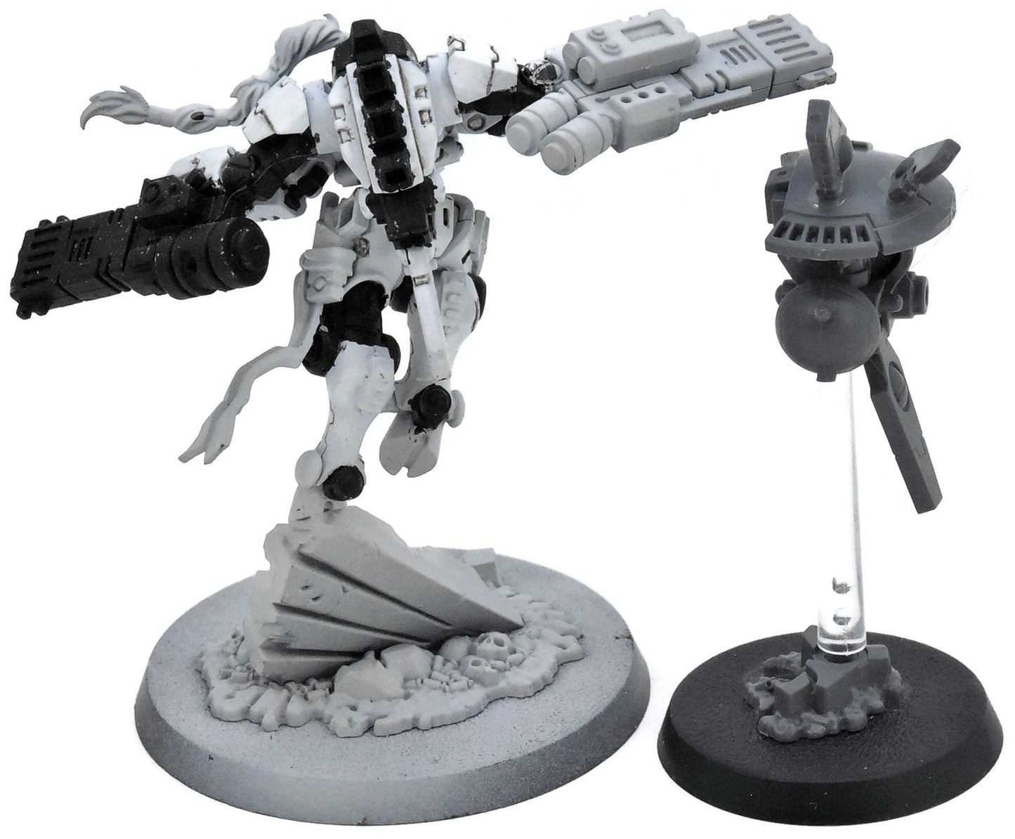 TAU EMPIRE Commander Shadowsun With Drones #1 INCOMPLETE 40K Missing Drone 8588