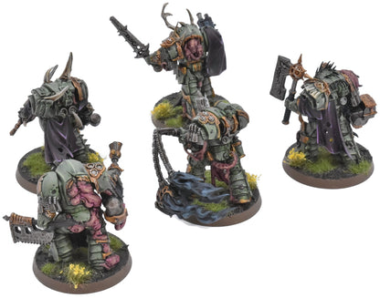DEATH GUARD 5 Blightlord Terminators #1 PRO PAINTED Warhammer 40K 6924