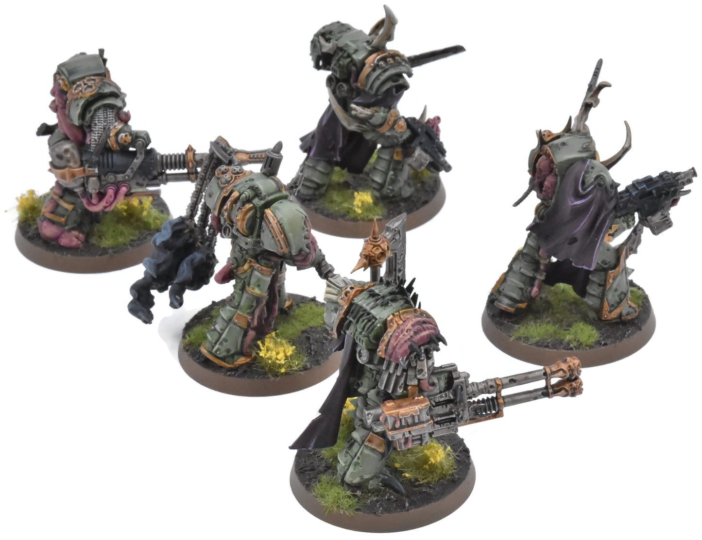 DEATH GUARD 5 Blightlord Terminators #1 PRO PAINTED Warhammer 40K 6924