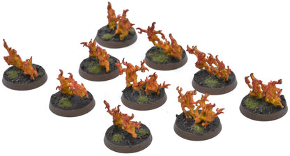 DISCIPLES OF TZEENTCH 10 Brimstone Horrors #1 PRO PAINTED Warhammer Sigmar 6948