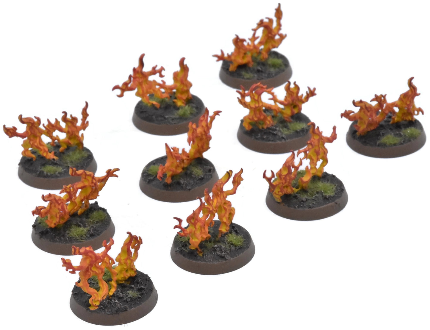 DISCIPLES OF TZEENTCH 10 Brimstone Horrors #1 PRO PAINTED Warhammer Sigmar 6948