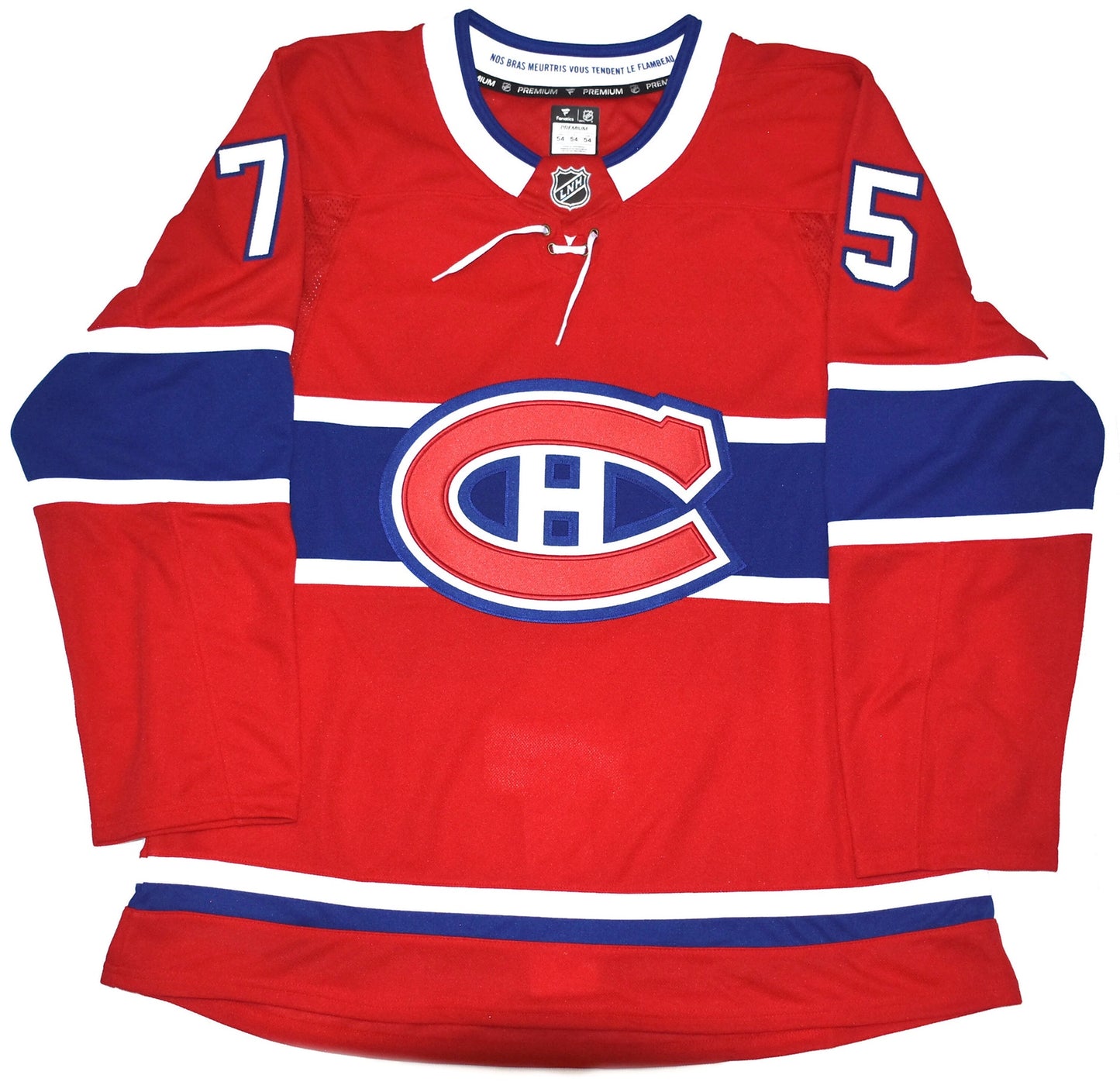 Jakub Dobes Autographed Fanatics Premium Jersey Inscribed 1st Game, 1st Win, 1st Shutout