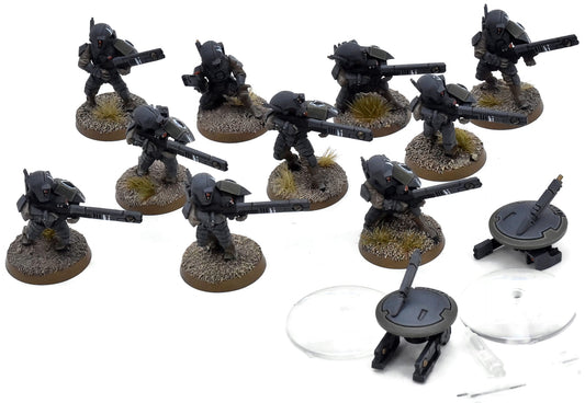 TAU EMPIRE 10 Pathfinder Team #2 WELL PAINTED Warhammer 40K 8953