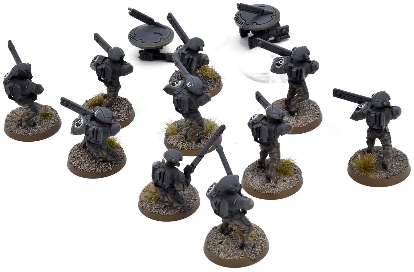 TAU EMPIRE 10 Pathfinder Team #2 WELL PAINTED Warhammer 40K 8953
