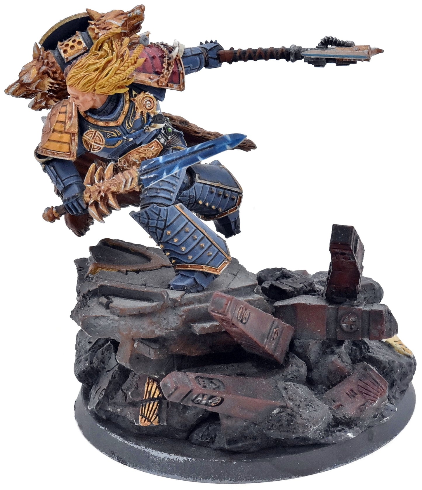 SPACE WOLVES Leman Russ #1 FORGE WORLD WELL PAINTED Warhammer 40K 8984