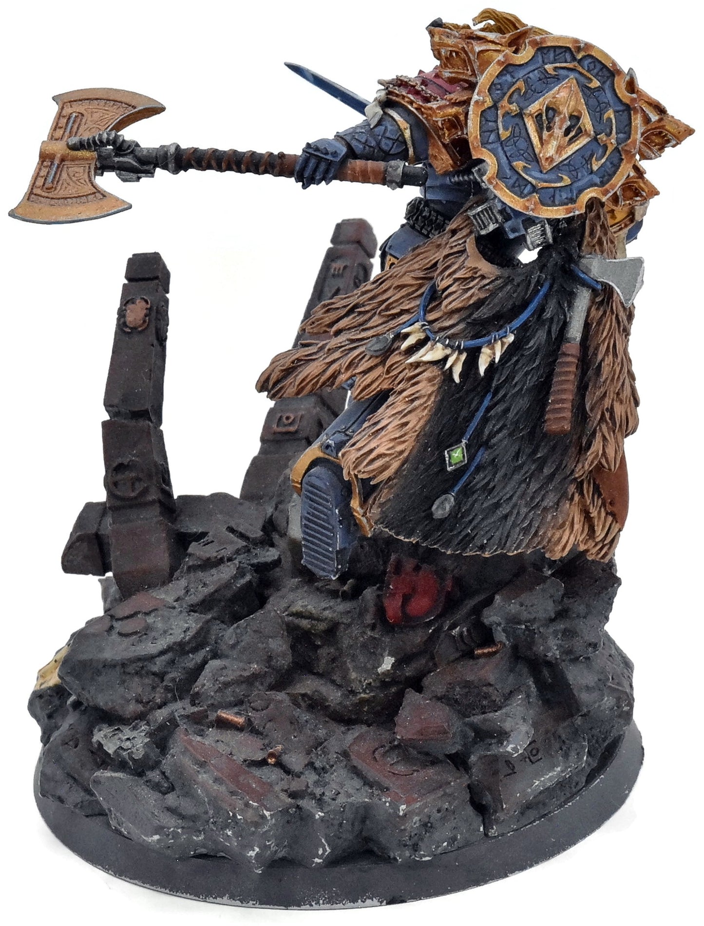 SPACE WOLVES Leman Russ #1 FORGE WORLD WELL PAINTED Warhammer 40K 8984