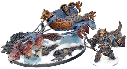 SPACE WOLVES Logan Grimnar On Stormrider #1 WELL PAINTED 40K 9035