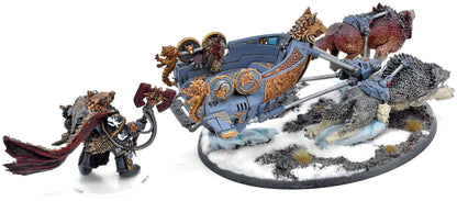 SPACE WOLVES Logan Grimnar On Stormrider #1 WELL PAINTED 40K 9035