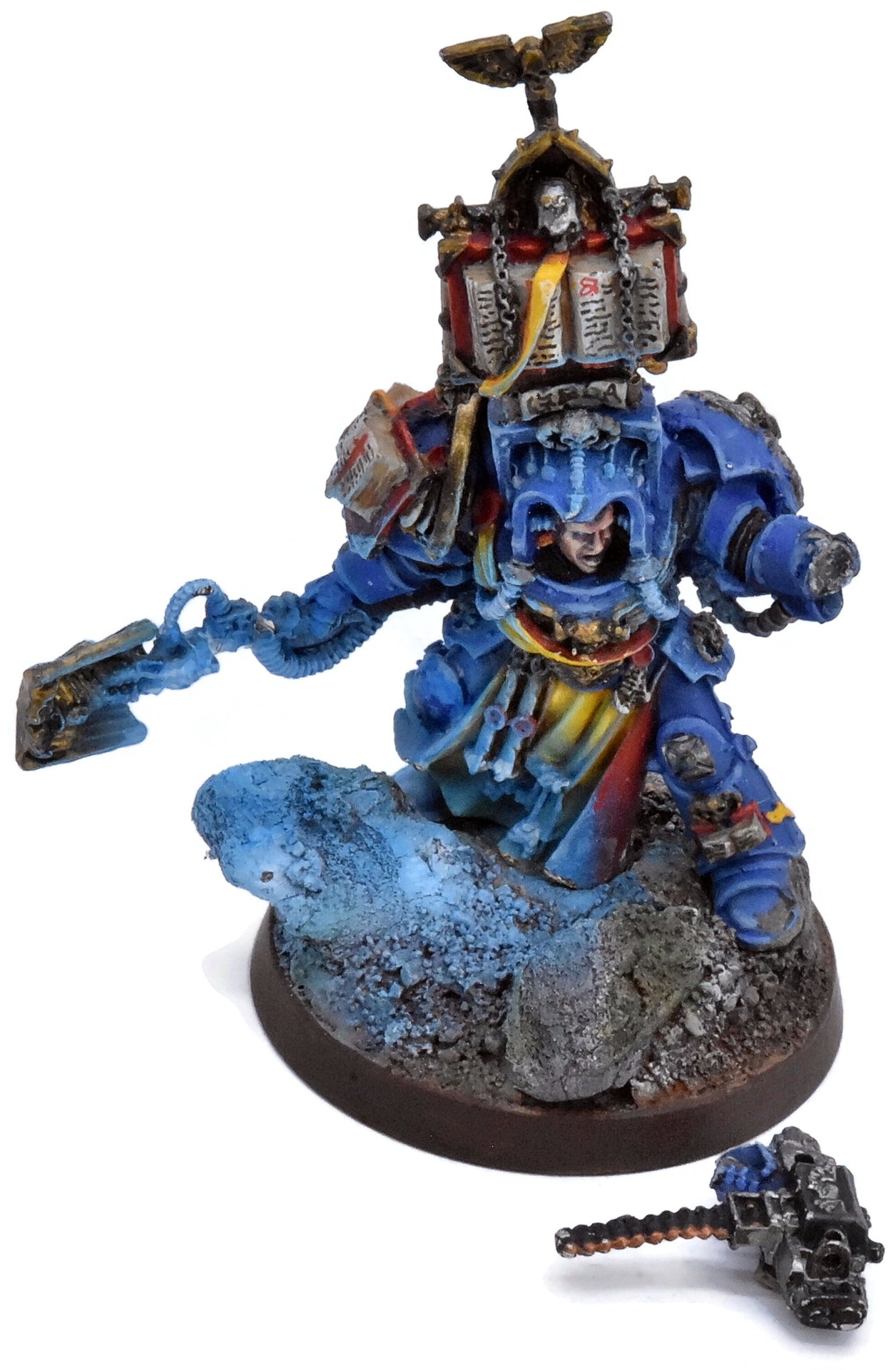 SPACE MARINES Librarian In Terminator Armour #1 METAL WELL PAINTED 40K 8714