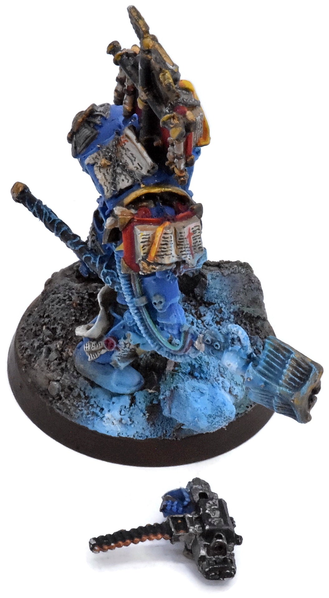 SPACE MARINES Librarian In Terminator Armour #1 METAL WELL PAINTED 40K 8714