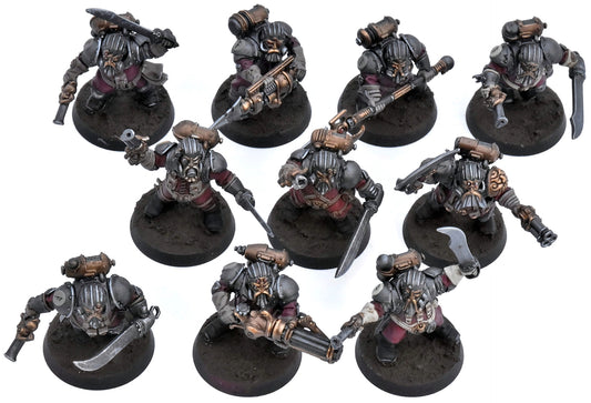 KHARADRON OVERLORDS 10 Arkanaut Company #1 PRO PAINTED Sigmar 8776
